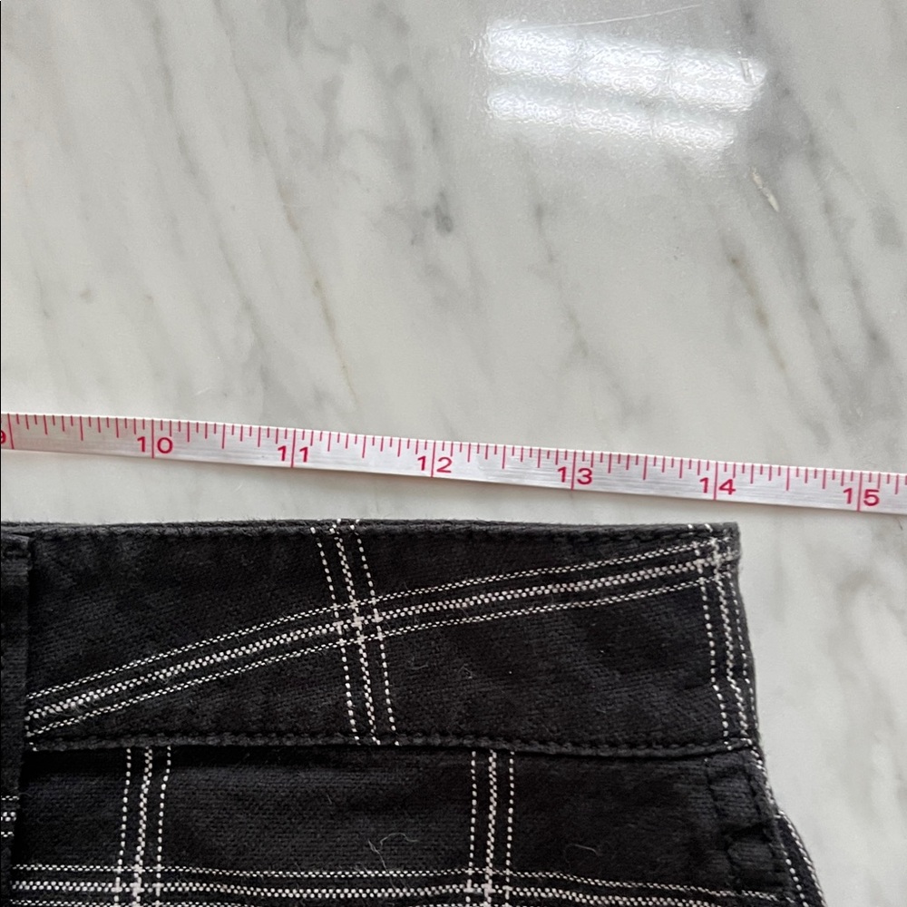 Madewell Black and White Windowpane Plaid Patterned Pants - Picture 7 of 8